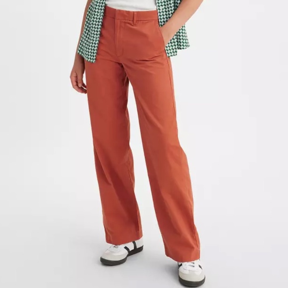 levi’s baggy trouser rust/orange/brown size 23